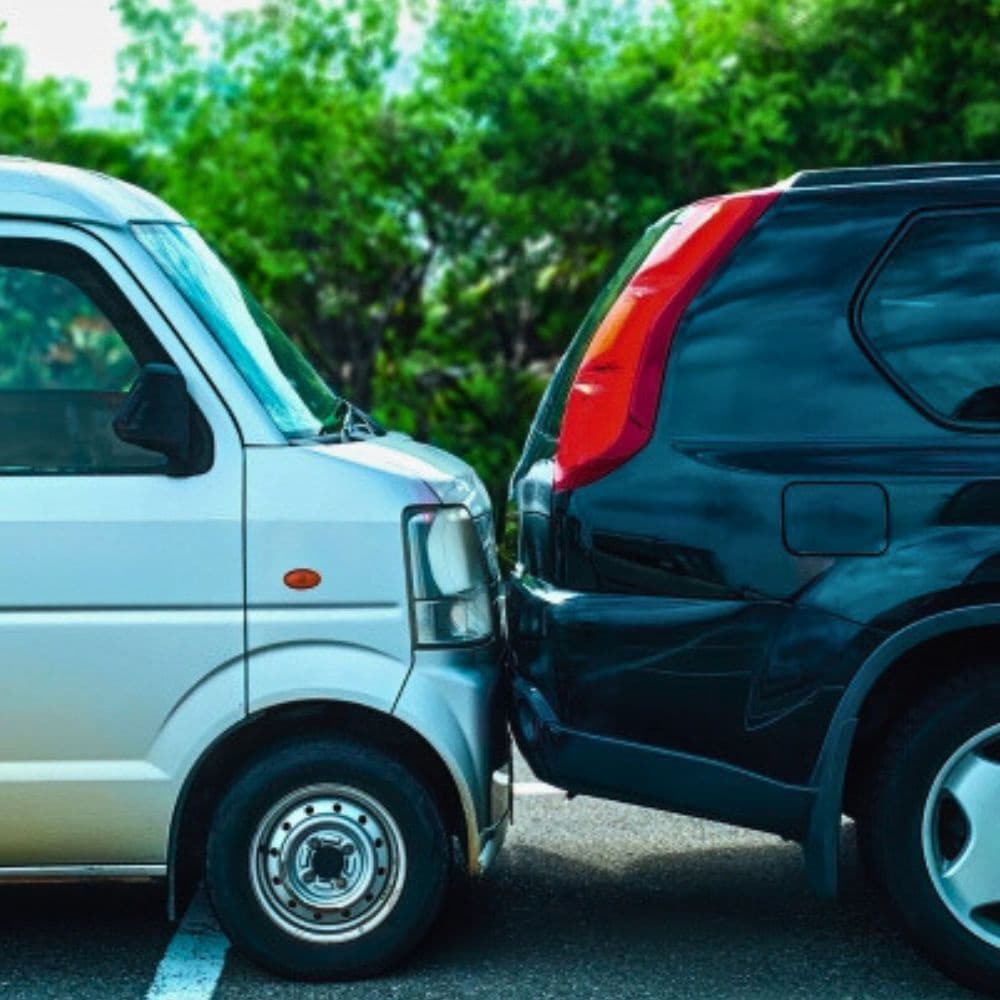 車の事故現場